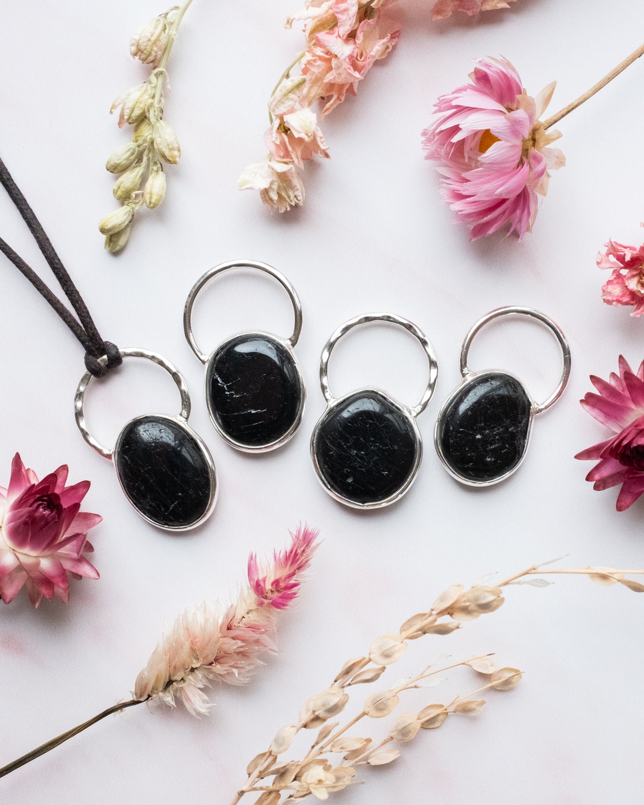 Black tourmaline sterling on sale silver necklace