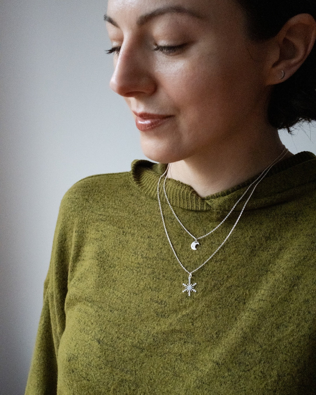 Sterling Silver Snowflake Necklace