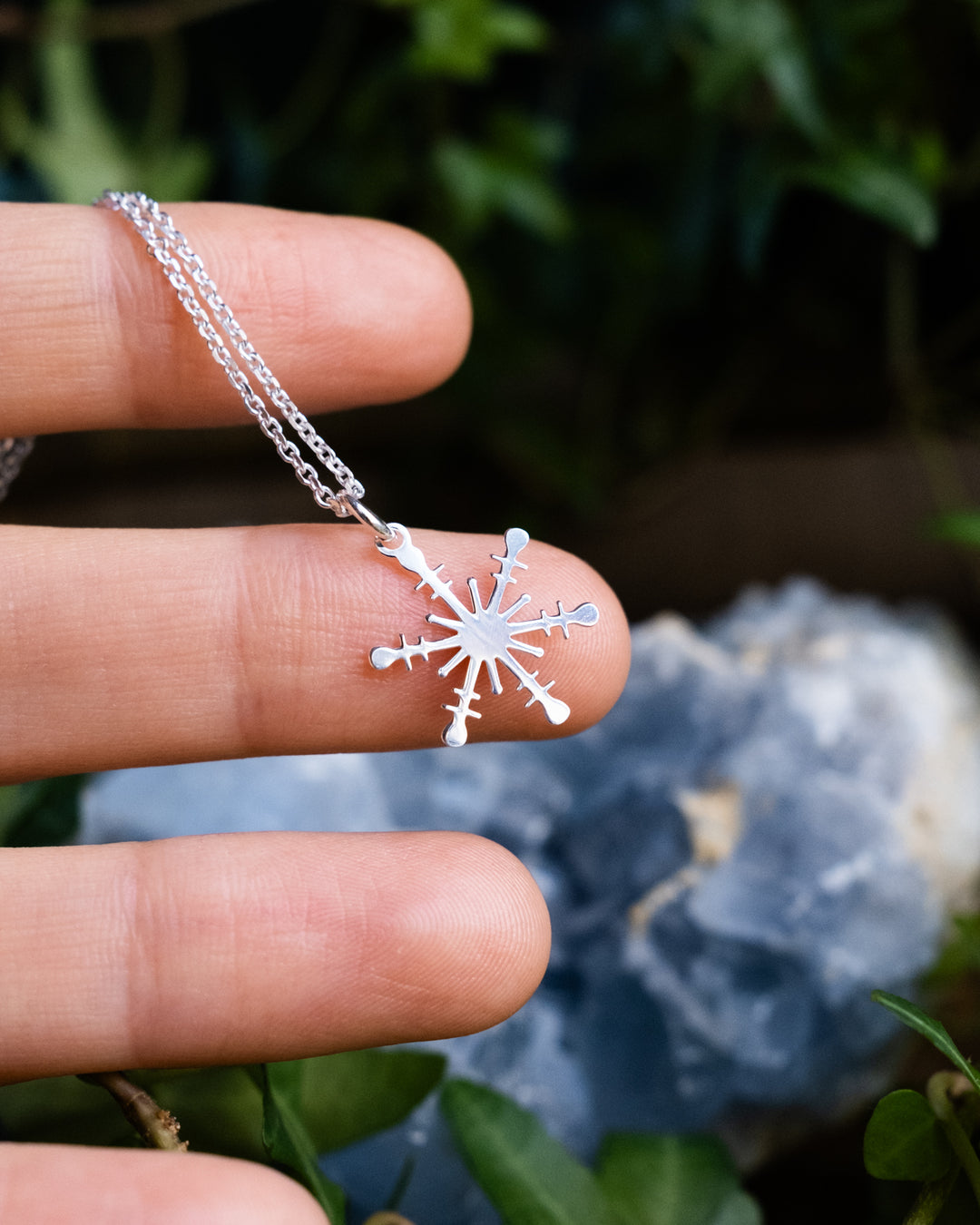 Sterling Silver Snowflake Necklace