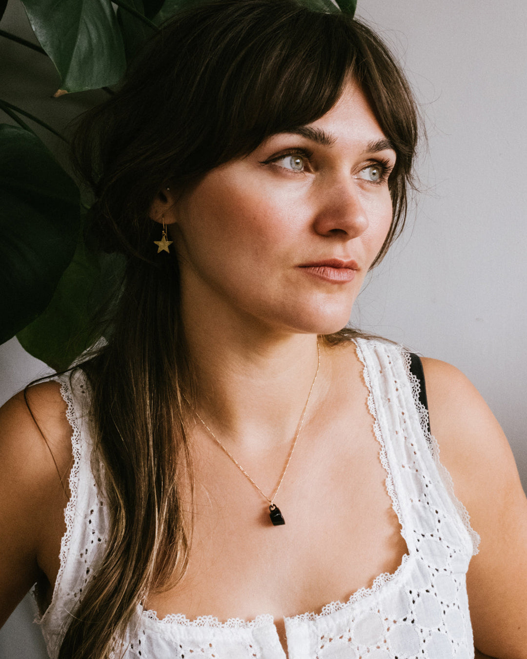 Smoky Quartz Hand Carved Mug Necklace - The Healing Pear