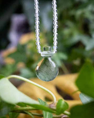 Potion for Mental Clarity: Fluorite, Clear Quartz & Labradorite Beaded Necklace