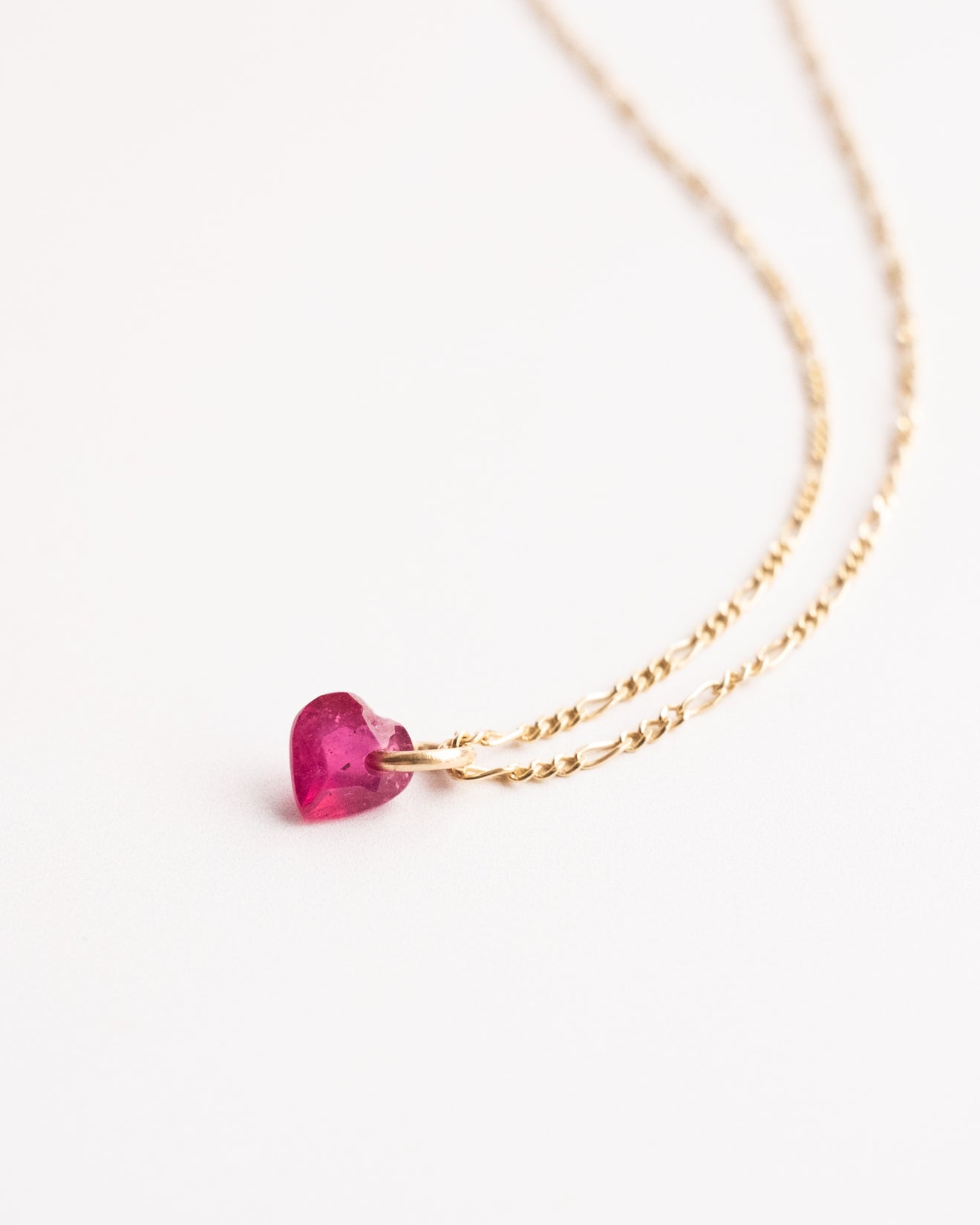 Ruby hot sale heart jewelry