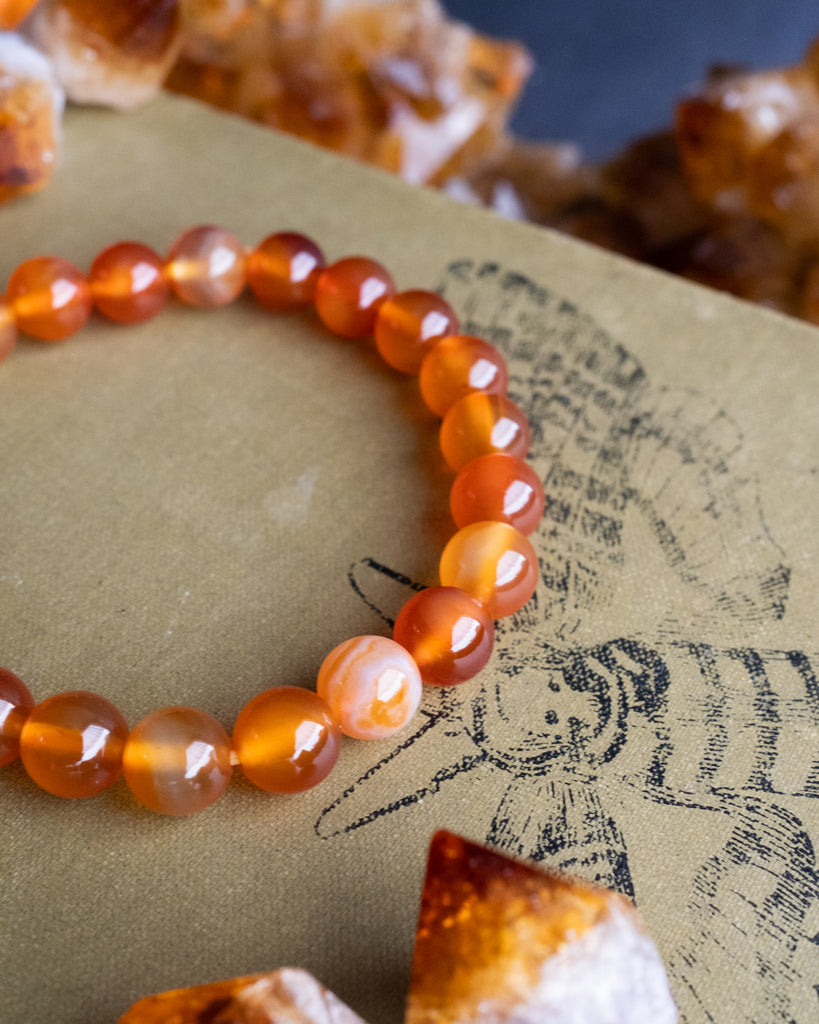 Orange deals carnelian bracelet