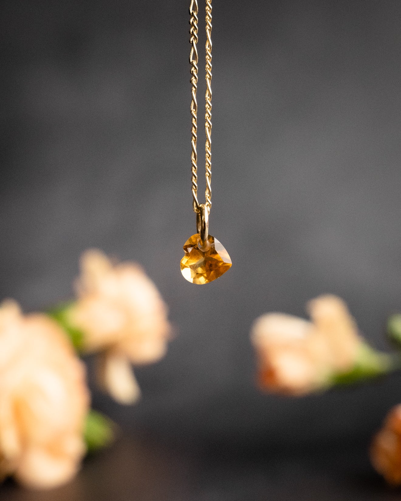 Natural citrine online necklace