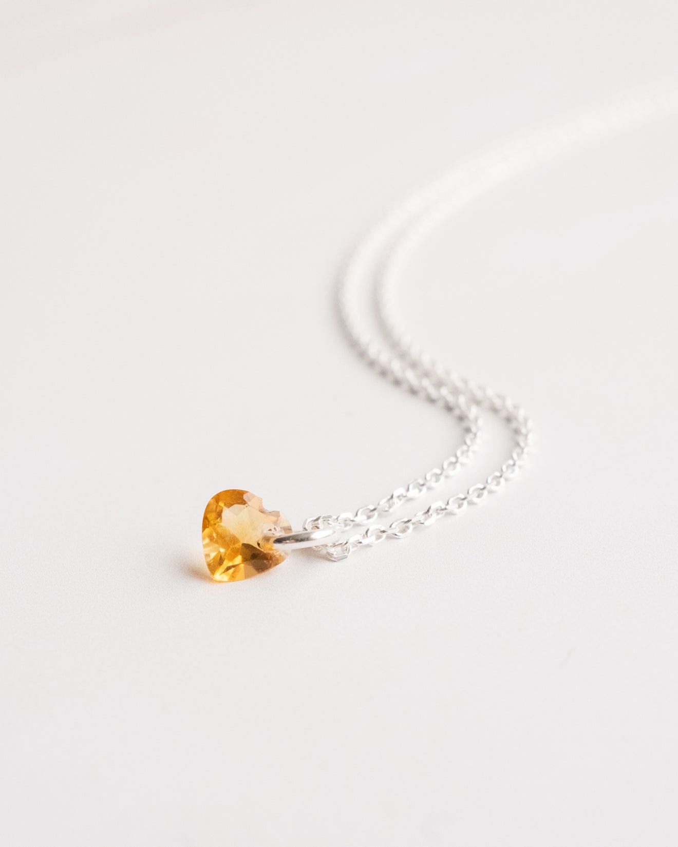 Citrine heart on sale