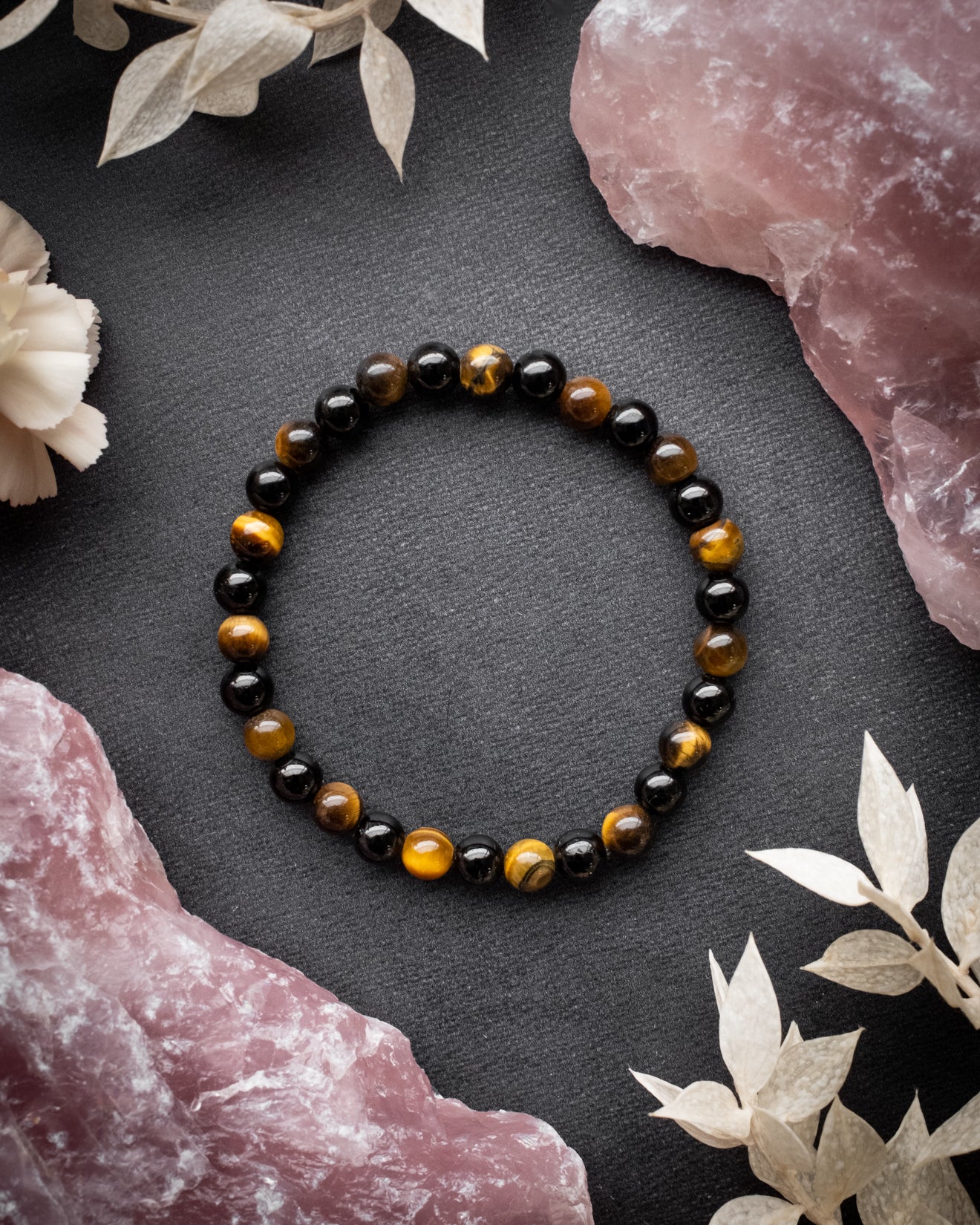 Tiger eye and black shop tourmaline