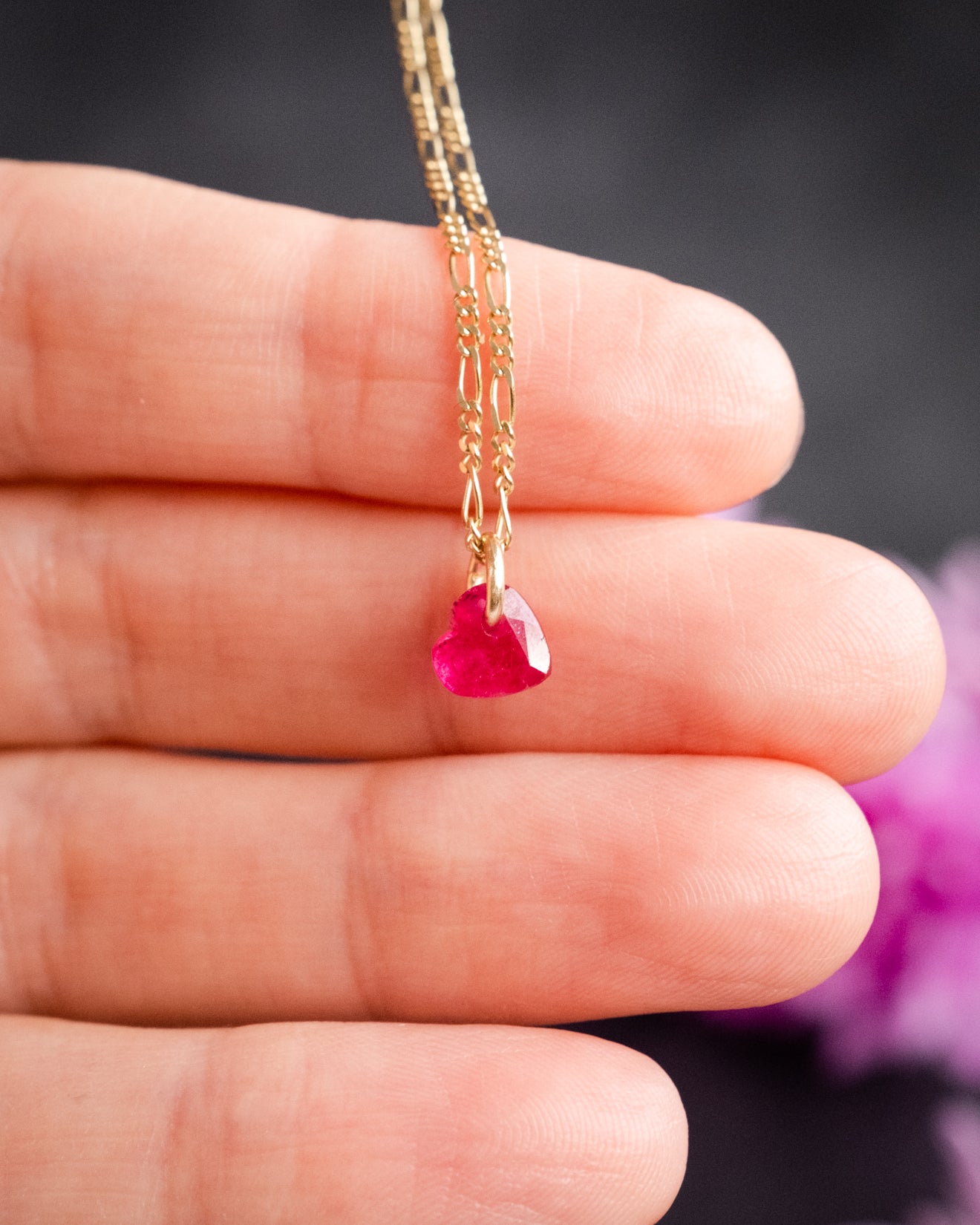 Ruby sale heart jewelry